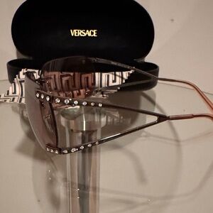 Versace Sunglasses with Case and Cleaning Cloth